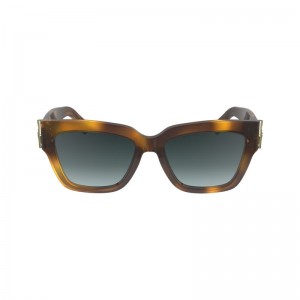 Dámské Sluneční Brýle Longchamp Fall-Winter 2023 Collection Metal Havana | CZ WN7906