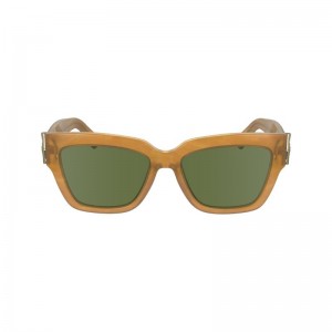 Dámské Sluneční Brýle Longchamp Fall-Winter 2023 Collection Metal Honey | CZ QM7905