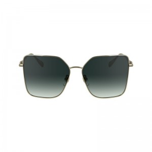 Dámské Sluneční Brýle Longchamp Metal Zlaté | CZ OK7896