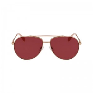 Dámské Sluneční Brýle Longchamp OTHER Růžové Zlaté | CZ SG7893