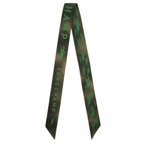 Dámské Čelenky Longchamp CamÉo Silk Hnědožlutý | CZ IL8172