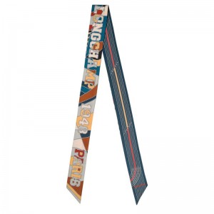 Dámské Čelenky Longchamp League Silk Blankyt | CZ YX8170