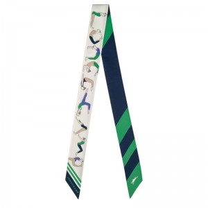 Dámské Čelenky Longchamp Yoga Silk Zelene | CZ NW8189