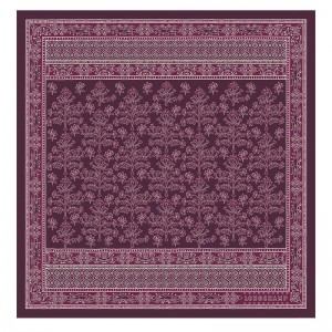 Dámské Šátky Longchamp Tree of Life Silk 50 OTHER Eggplant | CZ RV8109