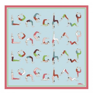 Dámské Šátky Longchamp Yoga Silk 50 Celadon | CZ FD8099