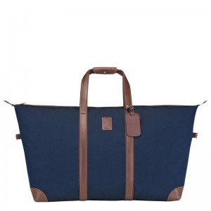 Pánské Cestovní Tašky Longchamp Boxford L Recycled canvas Blankyt | CZ UZ7235