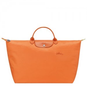 Pánské Cestovní Tašky Longchamp Le Pliage Green S Recycled canvas Oranžové | CZ LI7195