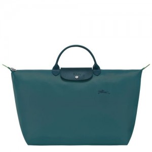Pánské Cestovní Tašky Longchamp Le Pliage Green S Recycled canvas Peacock | CZ JP7193