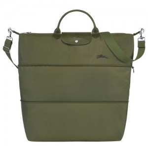 Pánské Cestovní Tašky Longchamp Le Pliage Green expandable Recycled canvas Forest | CZ YX7182