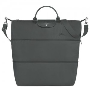 Pánské Cestovní Tašky Longchamp Le Pliage Green expandable Recycled canvas Graphite | CZ EB7179