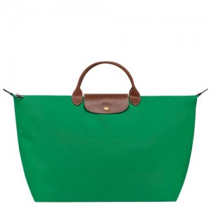 Pánské Cestovní Tašky Longchamp Le Pliage Original S Recycled canvas Zelene | CZ HA7213