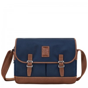 Pánské Crossbody Kabelky Longchamp Boxford L Recycled canvas Blankyt | CZ TC7597