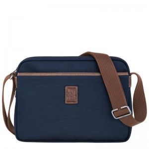 Pánské Crossbody Kabelky Longchamp Boxford M Camera Recycled canvas Blankyt | CZ EB7595