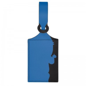Pánské Doplňky Longchamp LGP Travel Luggage tag Leather Cobalt | CZ LI7143