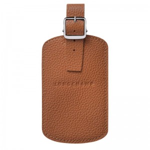 Pánské Doplňky Longchamp Le FoulonnÉ Luggage tag Leather Caramel | CZ TC7120