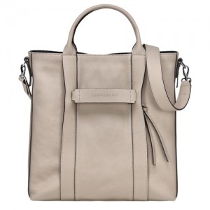 Pánské Kabelka Longchamp 3D L Tote Leather Clay | CZ HA7452