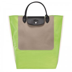 Pánské Kabelka Longchamp Cabas M Tote Canvas Zelene Světle | CZ GS7474