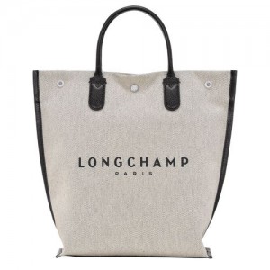 Pánské Kabelka Longchamp Essential M Tote Canvas Ecru | CZ ZU7456