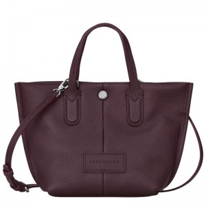 Pánské Kabelka Longchamp Essential XS Leather Eggplant | CZ MQ7463