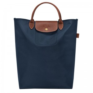 Pánské Kabelka Longchamp Le Pliage Original M Tote Canvas Tmavě Blankyt | CZ JP7505