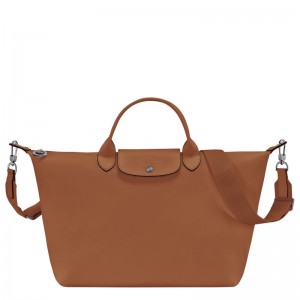 Pánské Kabelka Longchamp Le Pliage Xtra L Leather Cognac | CZ OK7480