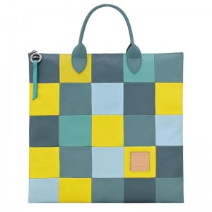 Pánské Kabelka Longchamp Re-Play L Leather Eucalyptus | CZ NW7461