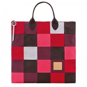 Pánské Kabelka Longchamp Re-Play L Leather Eggplant | CZ CT7458