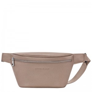 Pánské Ledvinka Longchamp Le FoulonnÉ M Leather Turtledove | CZ CT7519
