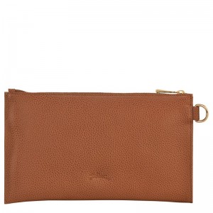 Pánské Pouches Longchamp Le FoulonnÉ Leather Caramel | CZ FD7346