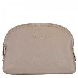 Pánské Pouches Longchamp Le FoulonnÉ Leather Turtledove | CZ SG7344