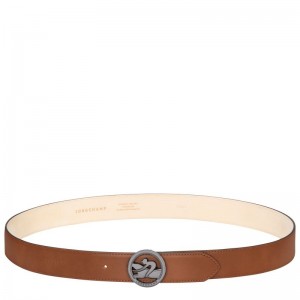 Pánské Pásky Longchamp Box-Trot Leather Cognac | CZ NW7100