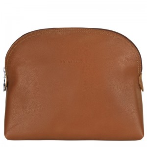 Pánské Toaletní Tašky Longchamp Le FoulonnÉ Leather Caramel | CZ XY7145